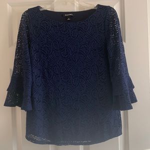 NEW-- Navy Lace Roz & Ali Top -- Small